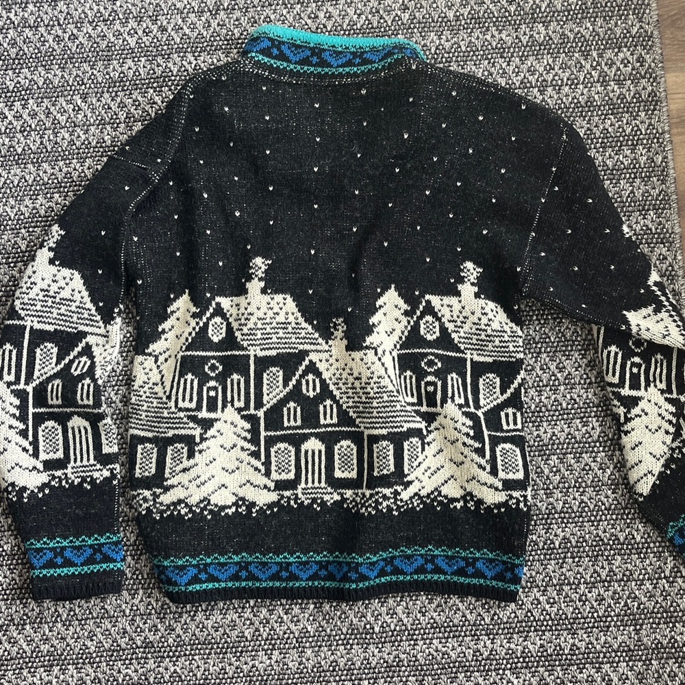 Vintage Wool Sweater Ski style - Picture 4 of 4